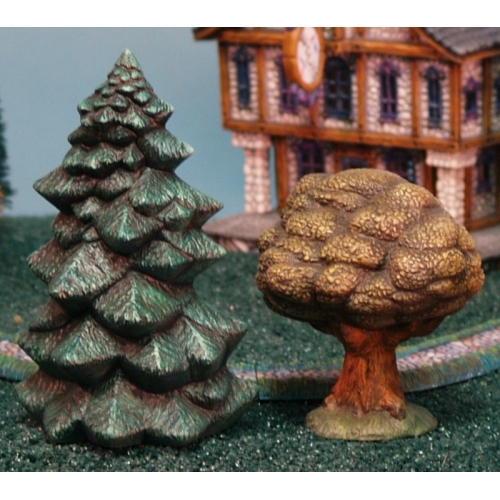 Plaster Molds - Set of 2 Trees